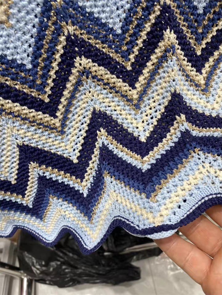 Knit chevron set