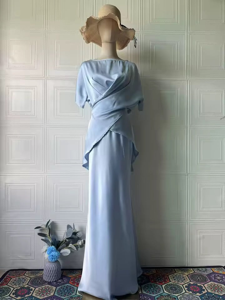 Belted shirt and skirt set