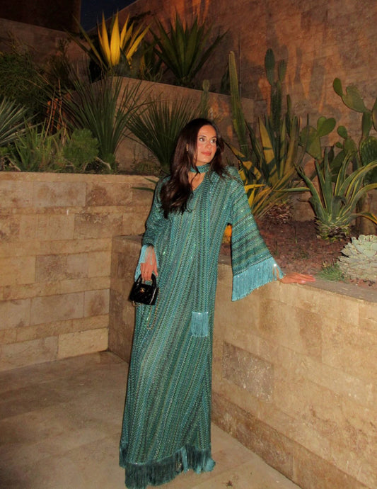 Tassel printed dress