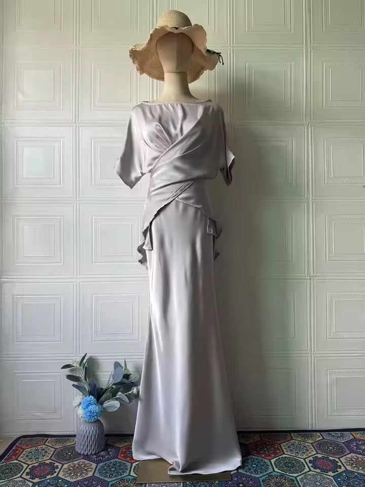 Belted shirt and skirt set