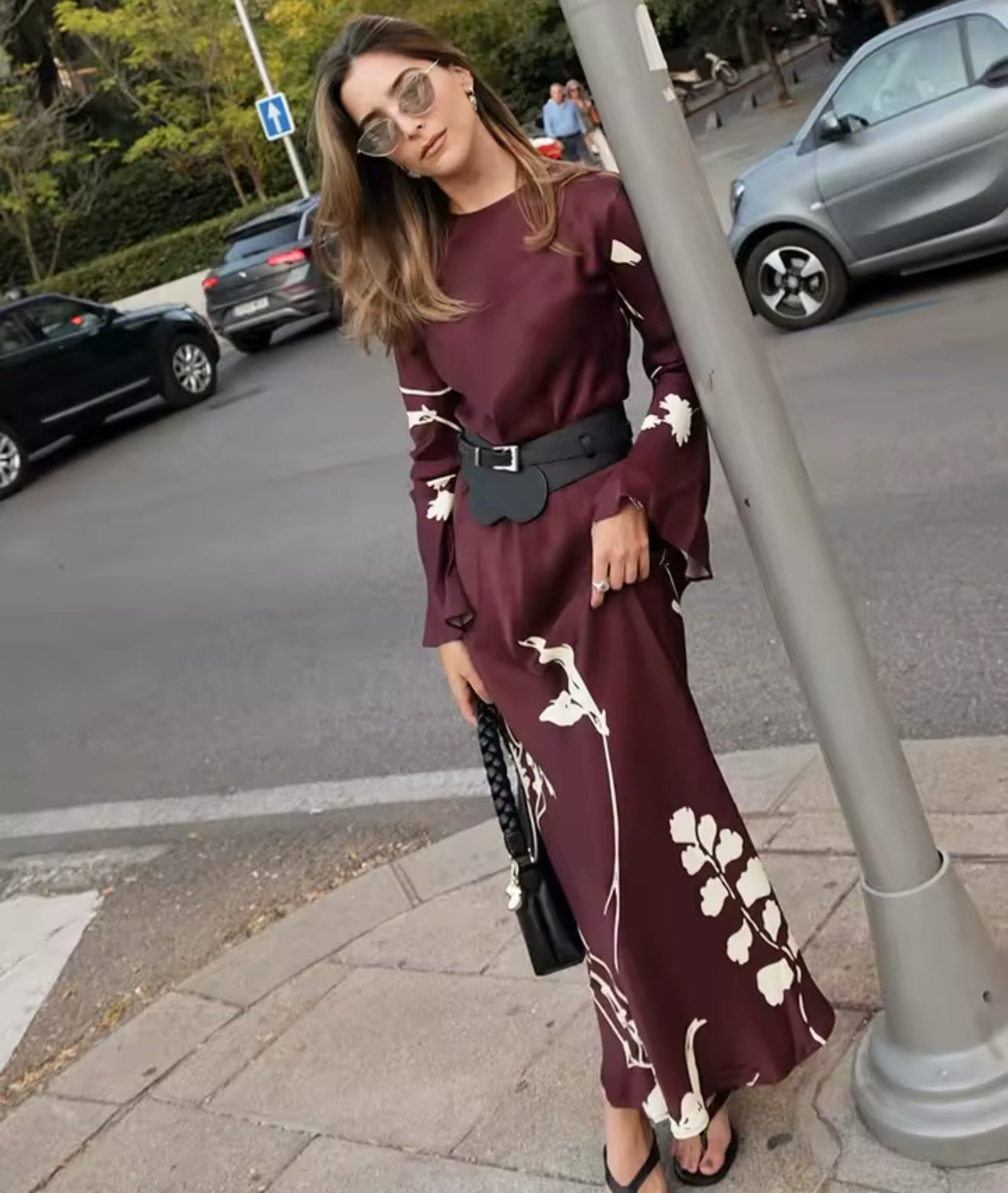 Printed long dress