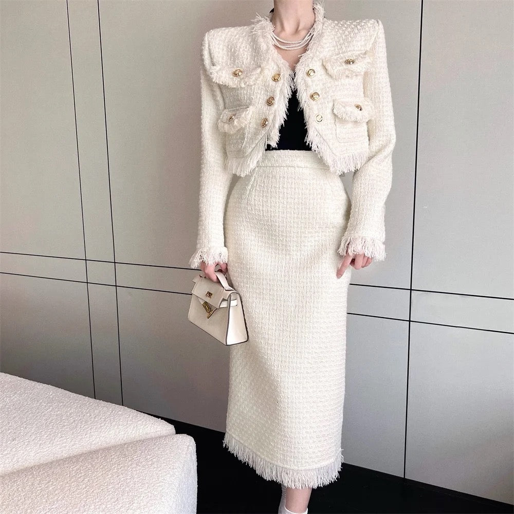 Tweed Coat And Skirt Set Come Out The Closet tweed-coat-and-skirt-set-come-out-the-closet
