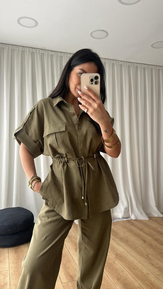 Drawstring waist co ord