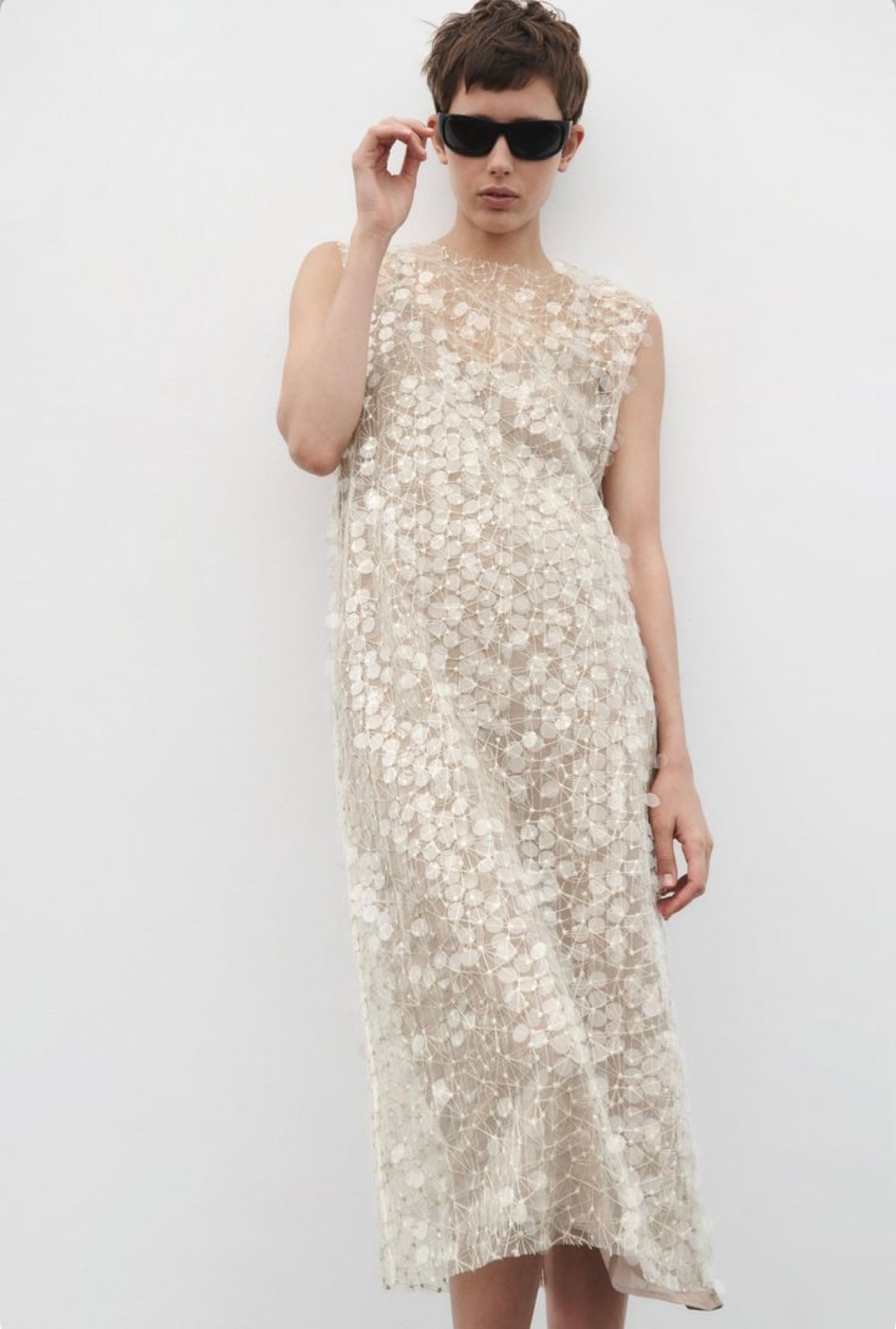 Sequin sleeveless dress