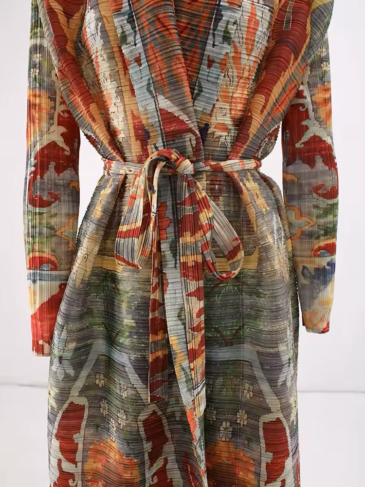 Pleated throw