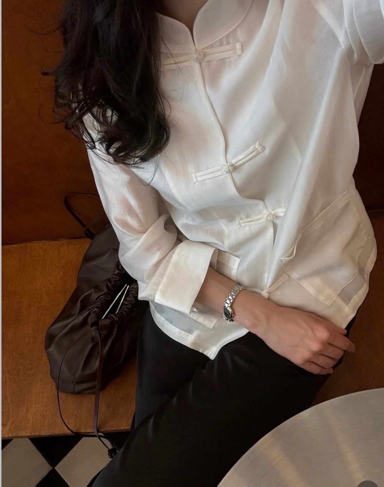 Mandarin blouse