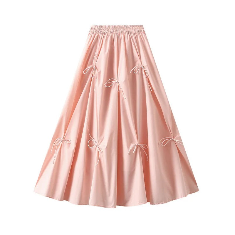 Bow detail skirt