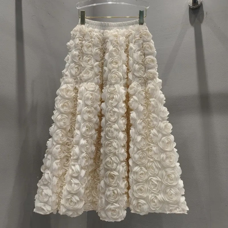 3D flower skirt