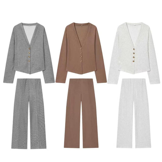 Button knit set