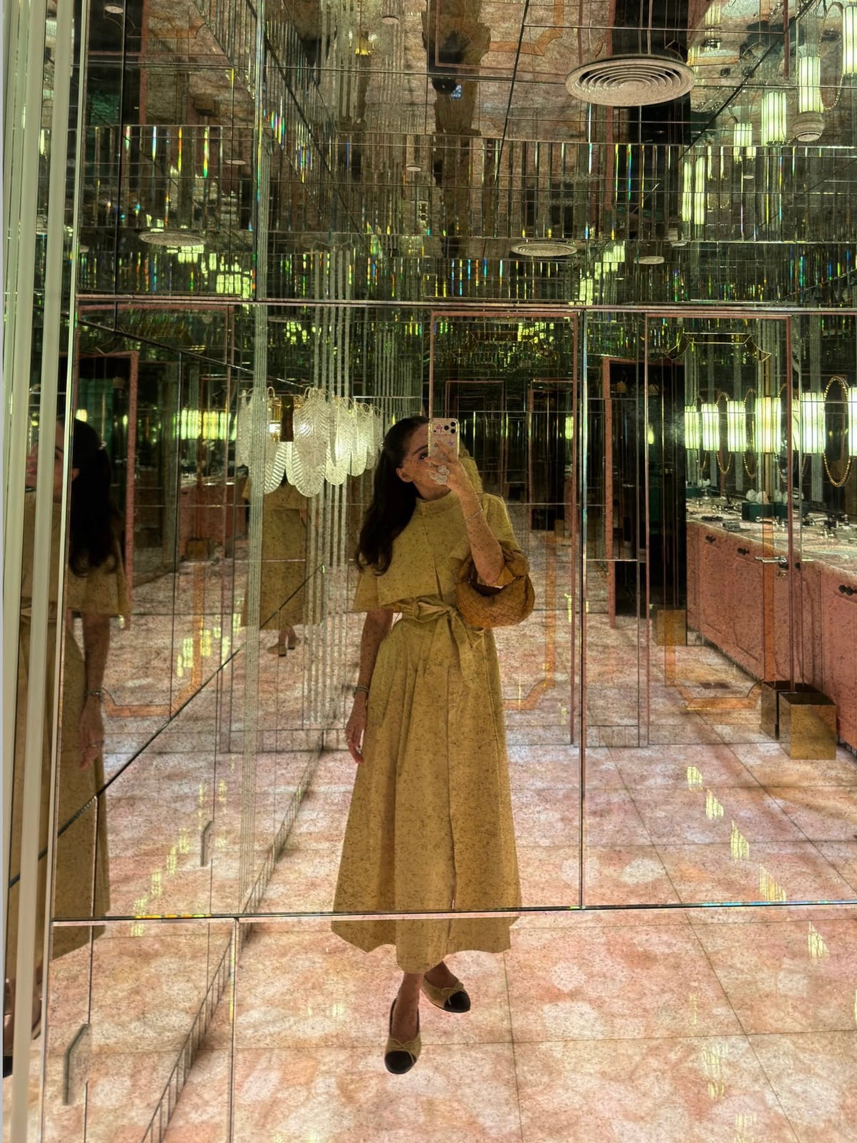 Cape shirt dress