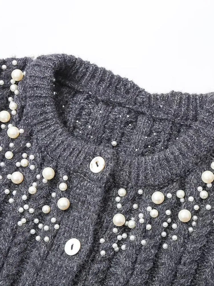 Pearl knit cardigan