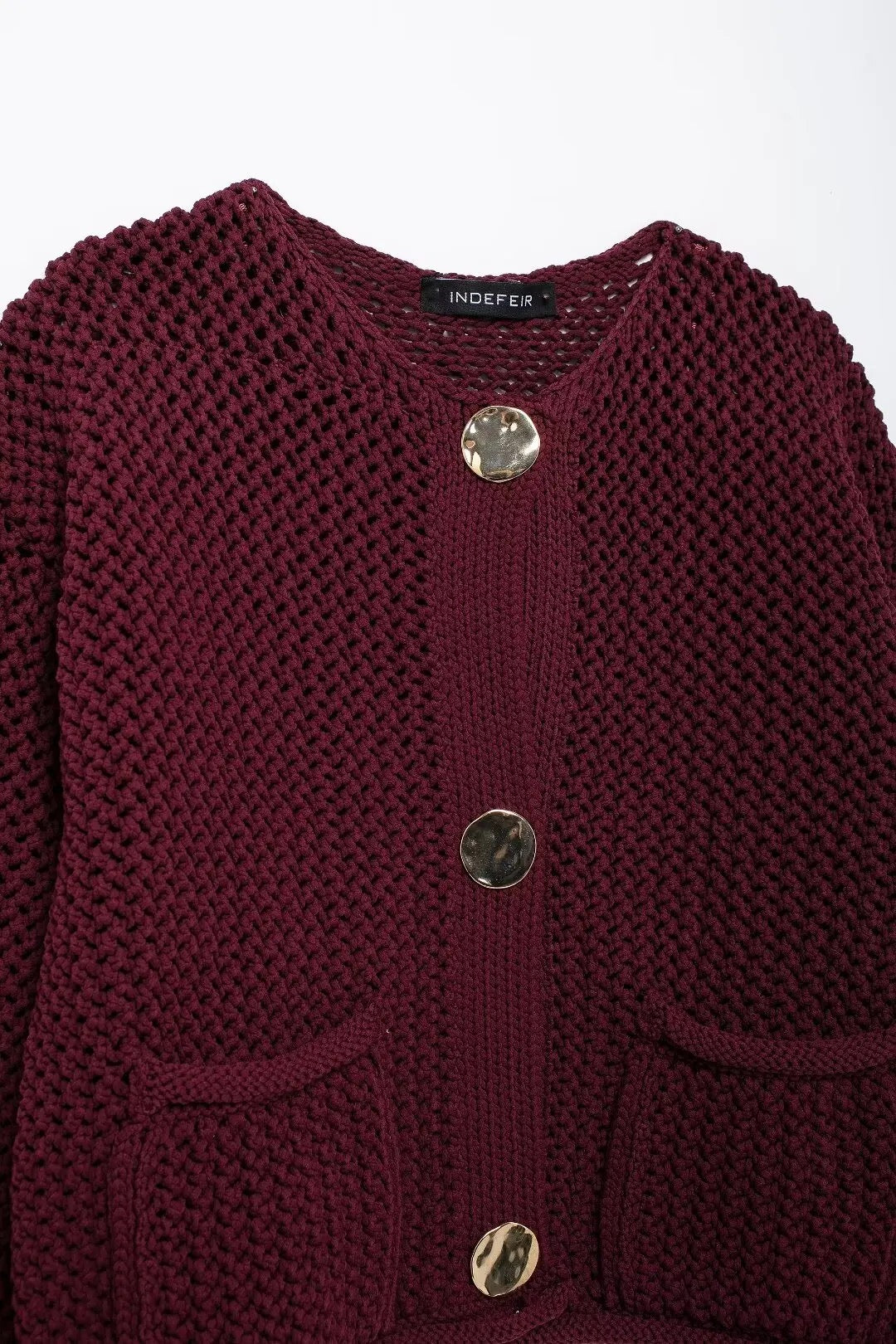 Knit button cardigan