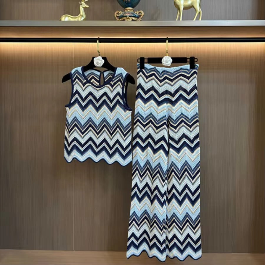 Knit chevron set