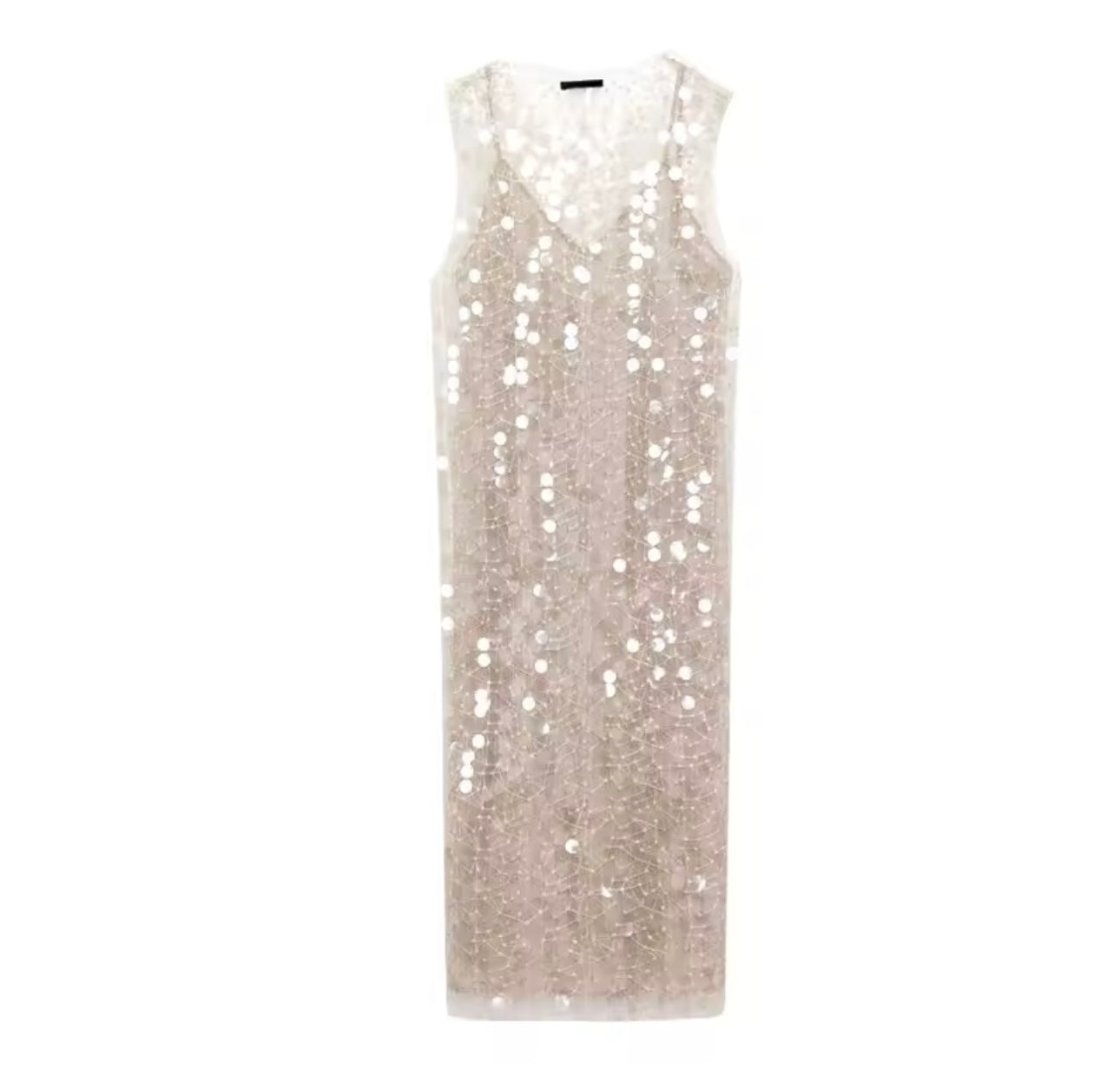 Sequin sleeveless dress