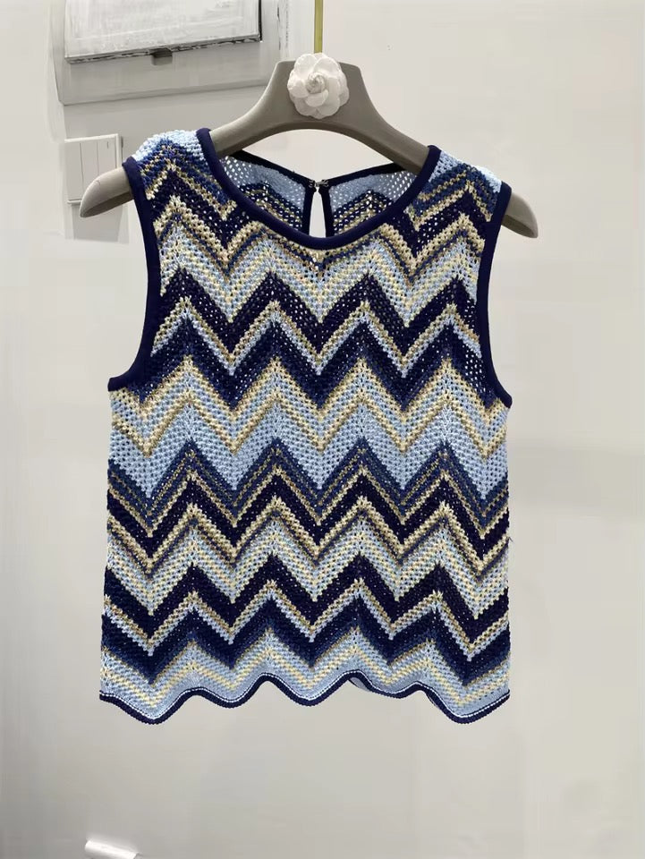 Knit chevron set