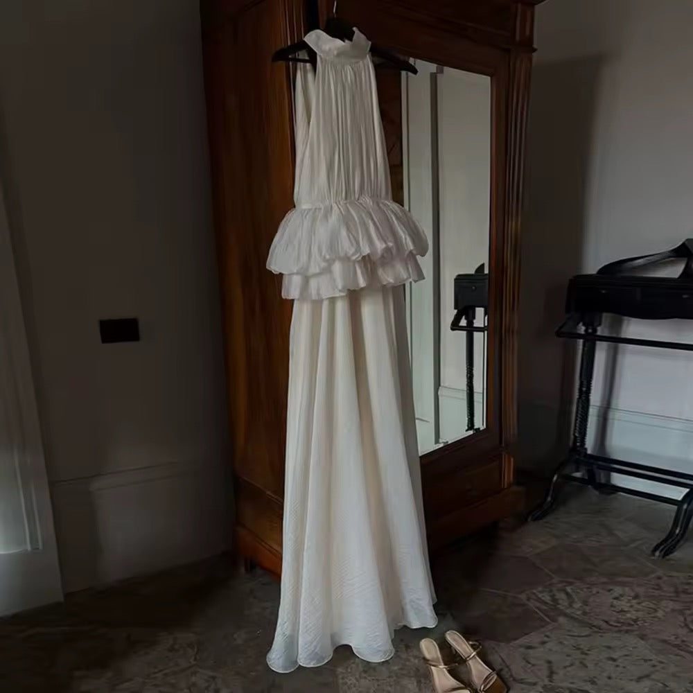 Sleeveless ruffle dress