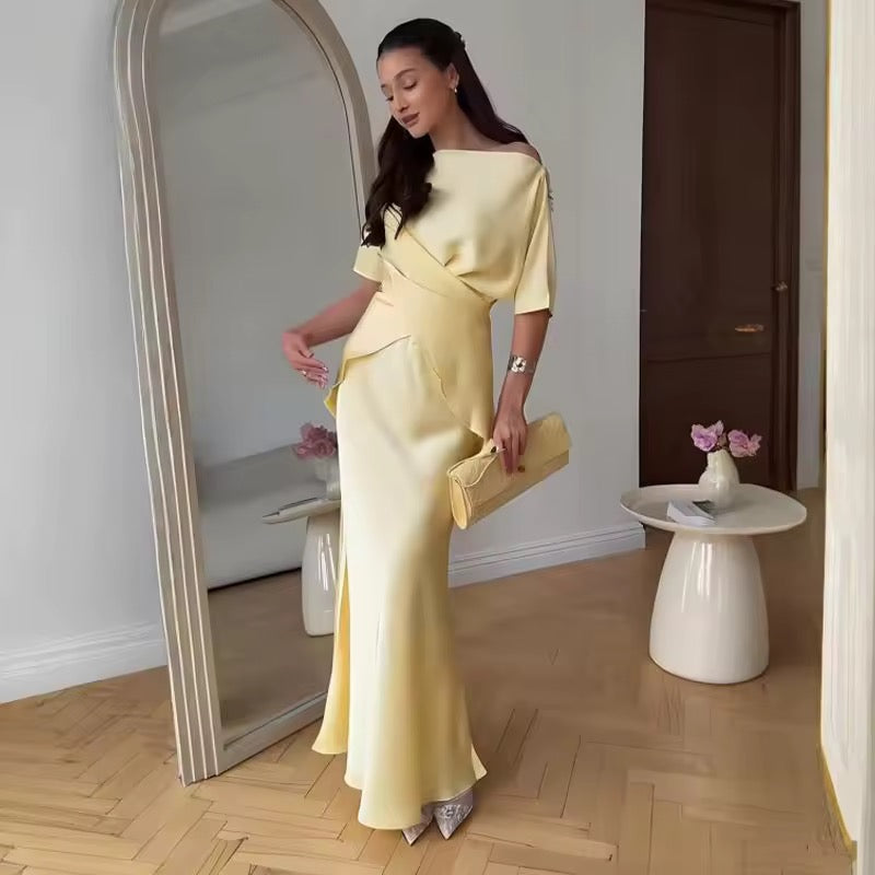 Belted shirt and skirt set