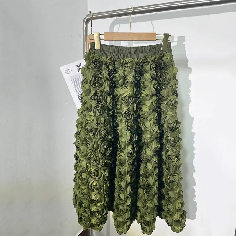 3D flower skirt