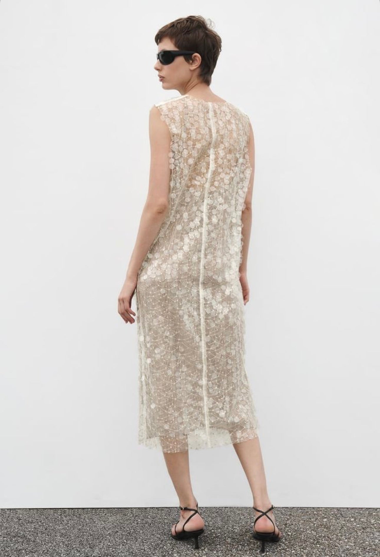 Sequin sleeveless dress