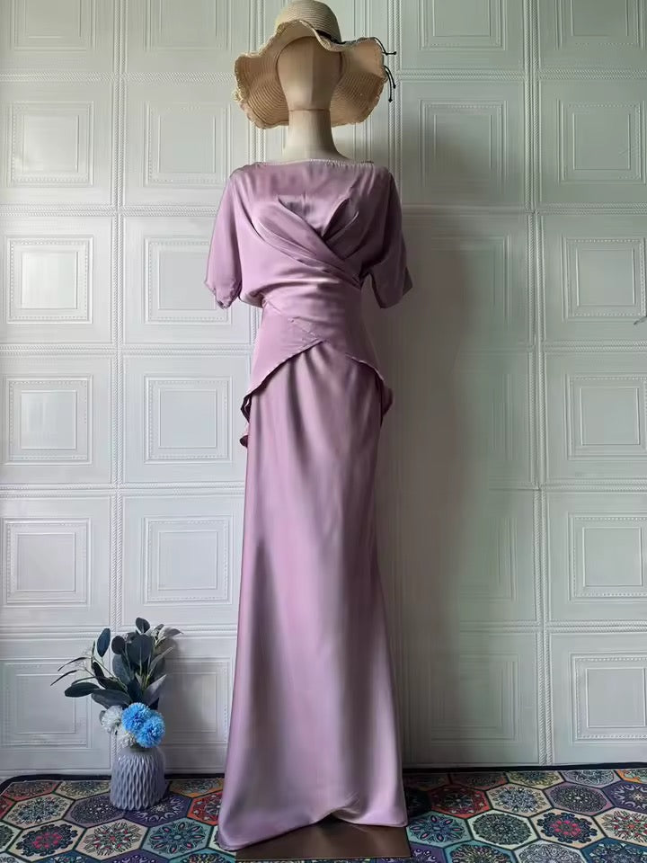 Belted shirt and skirt set