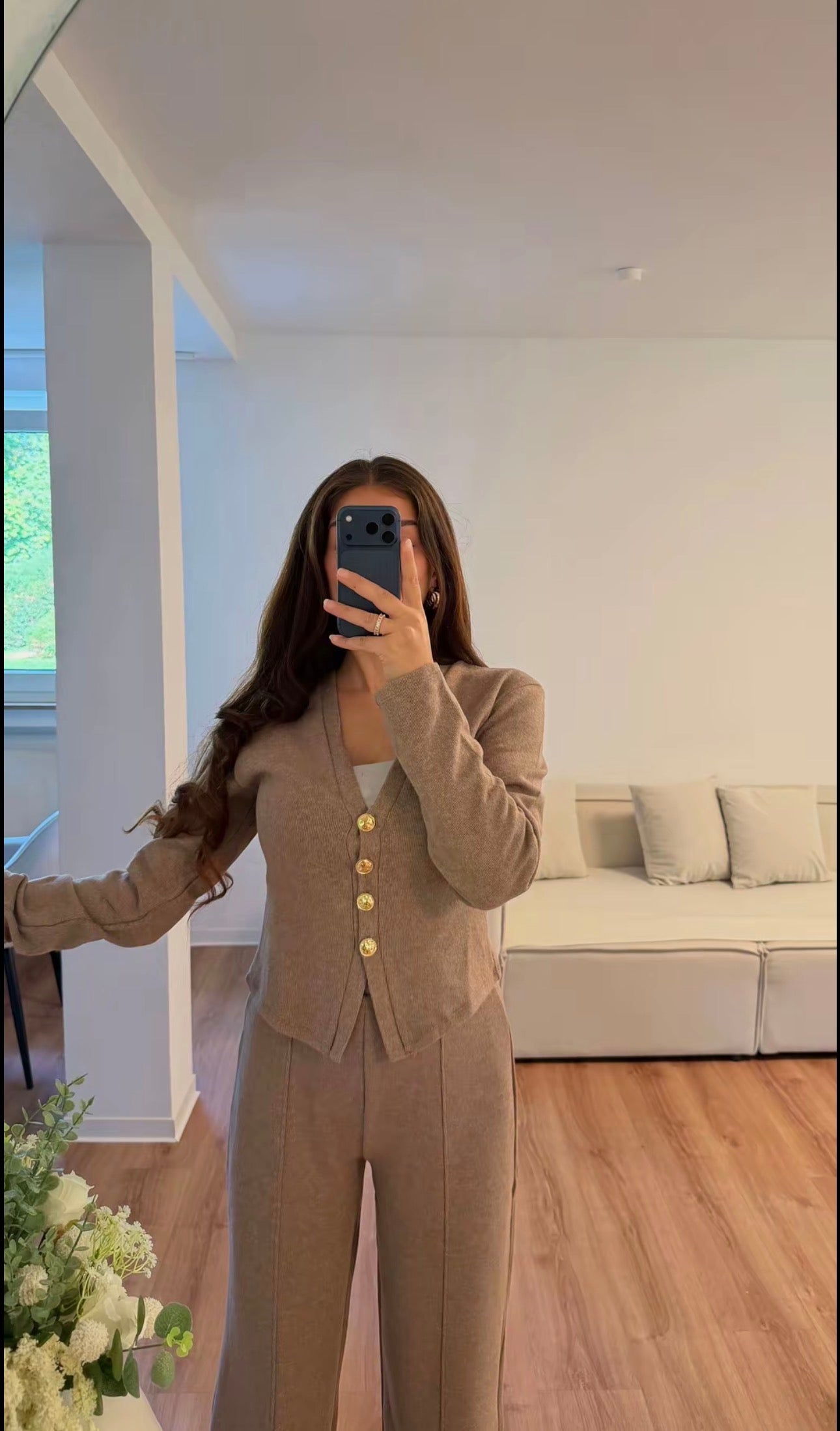 Button knit set