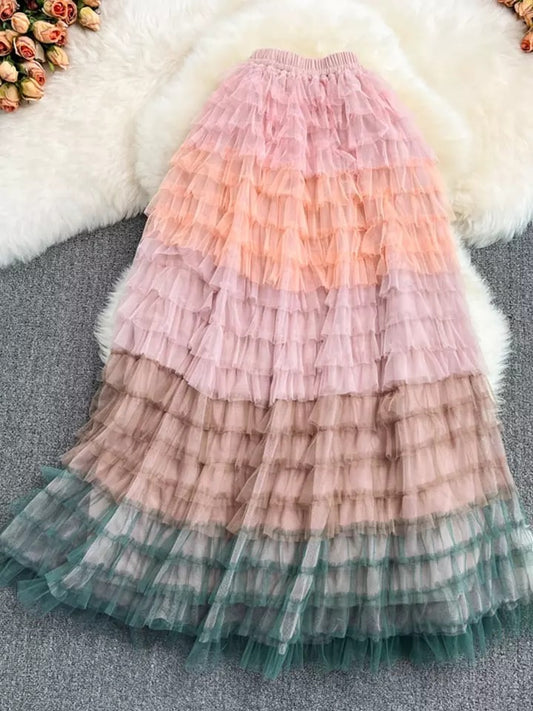 Mesh tulle skirt