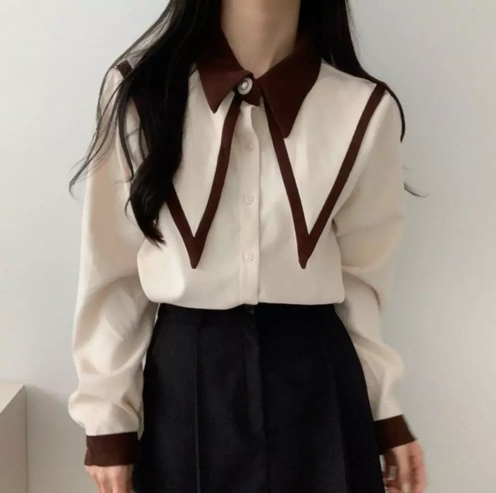 Lapel collar shirt