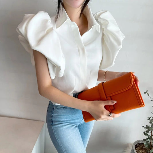 Puff sleeve blouse