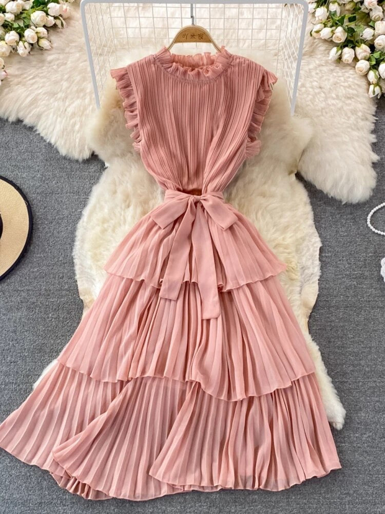 Tiered ruffle dress