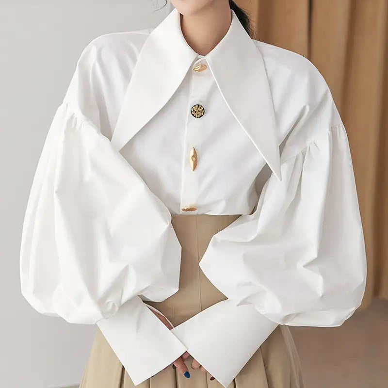 Lantern sleeve shirt