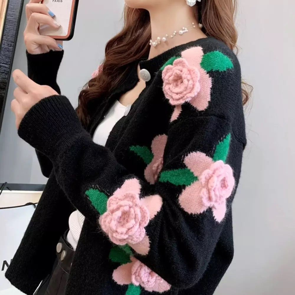 Floral cardigan