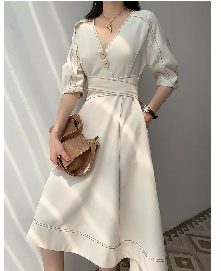 Puff sleeve dress