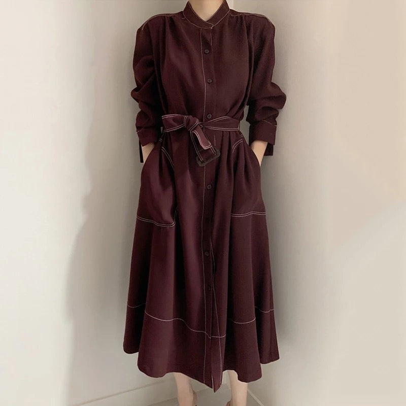 Button Coat dress