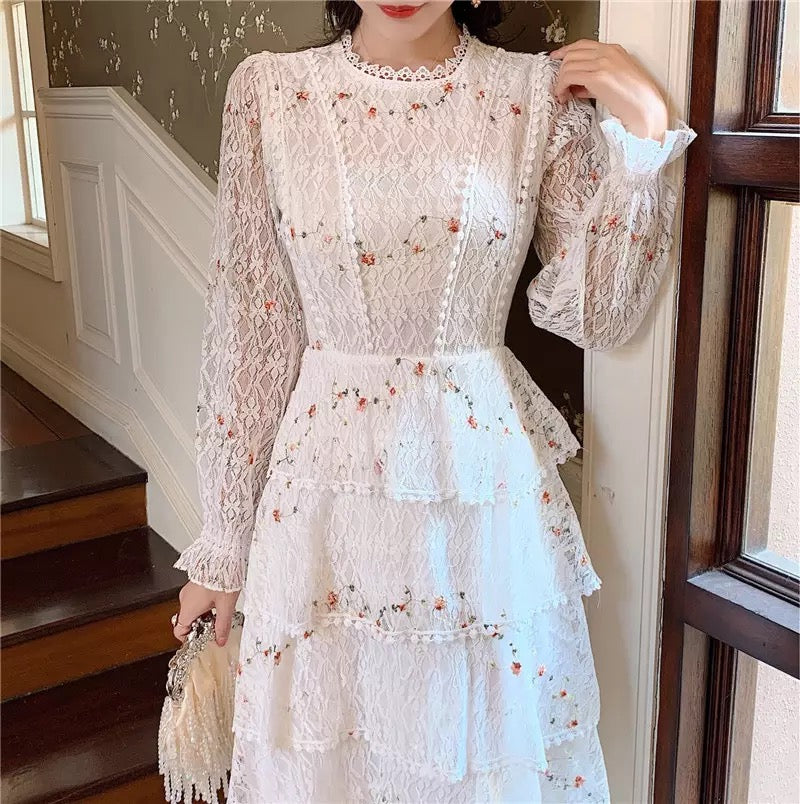 Layered lace dress