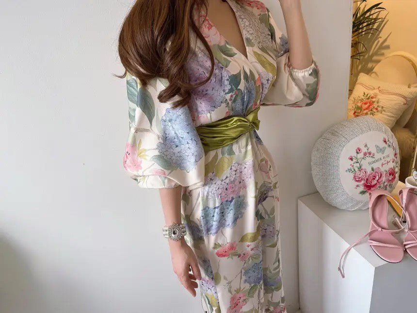 Floral printed dress