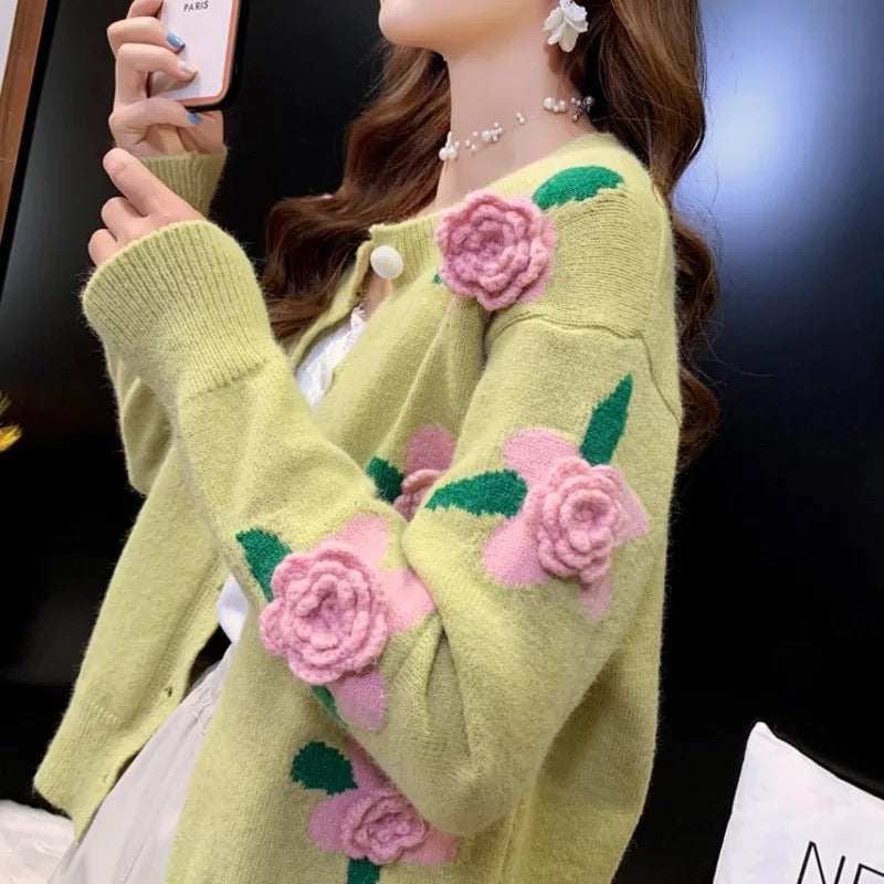 Floral cardigan