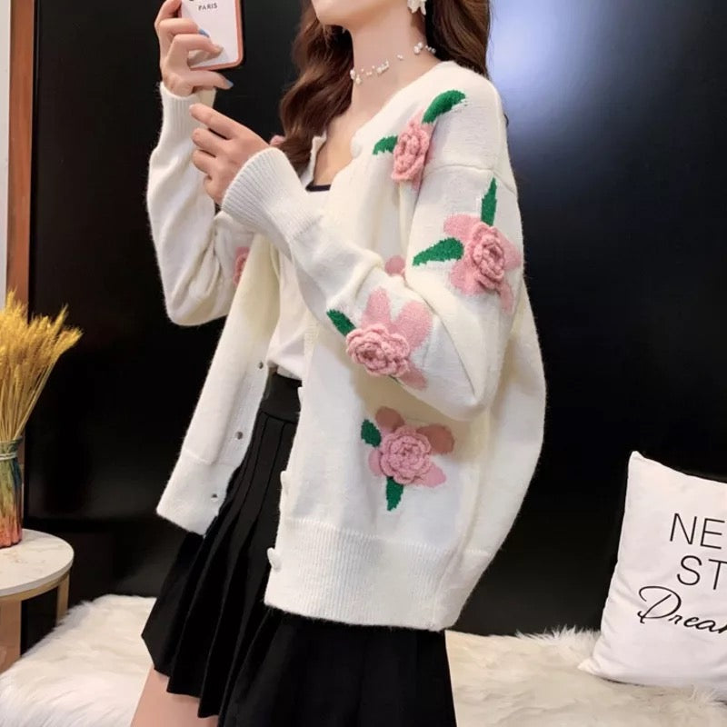 Floral cardigan