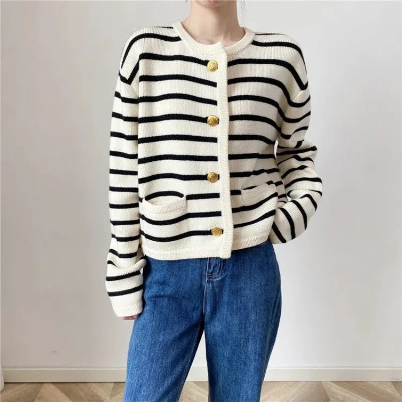 Striped cardigan