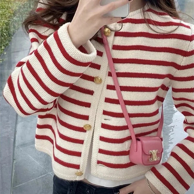 Striped cardigan