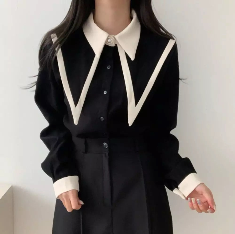 Lapel collar shirt