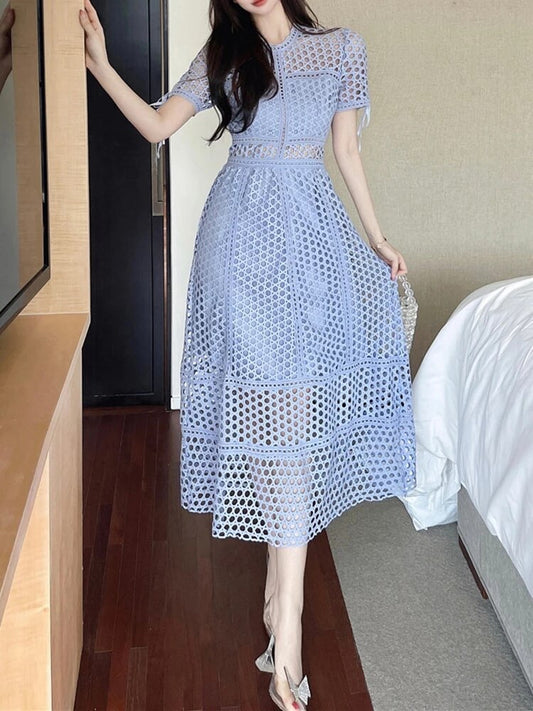 Guipure lace dress