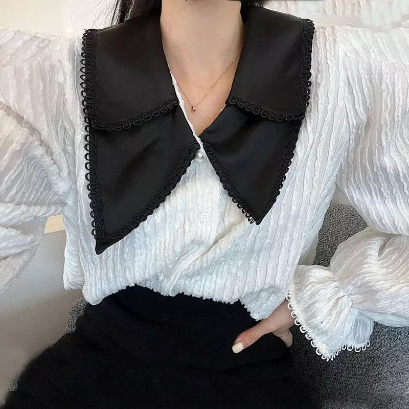 Double collared blouse