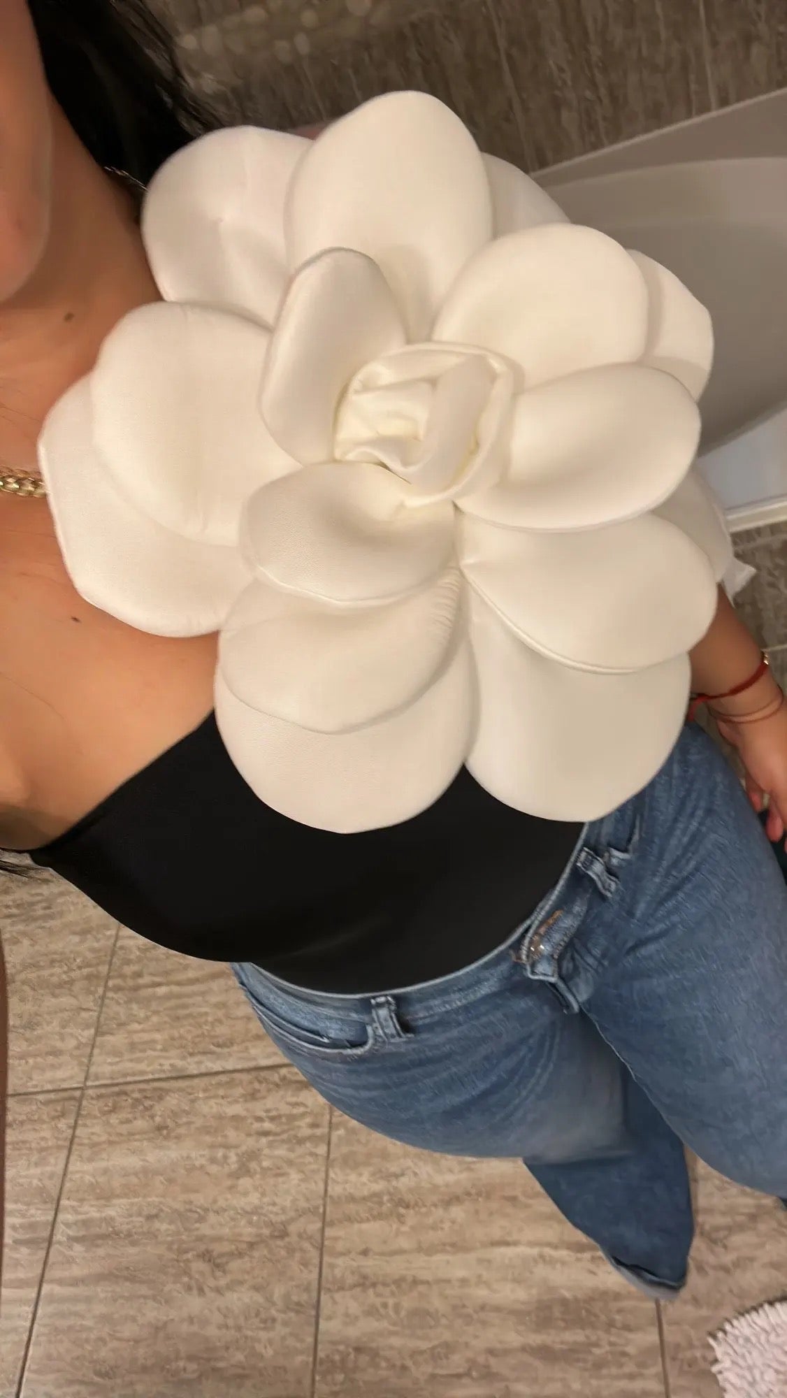 Flower bodysuit