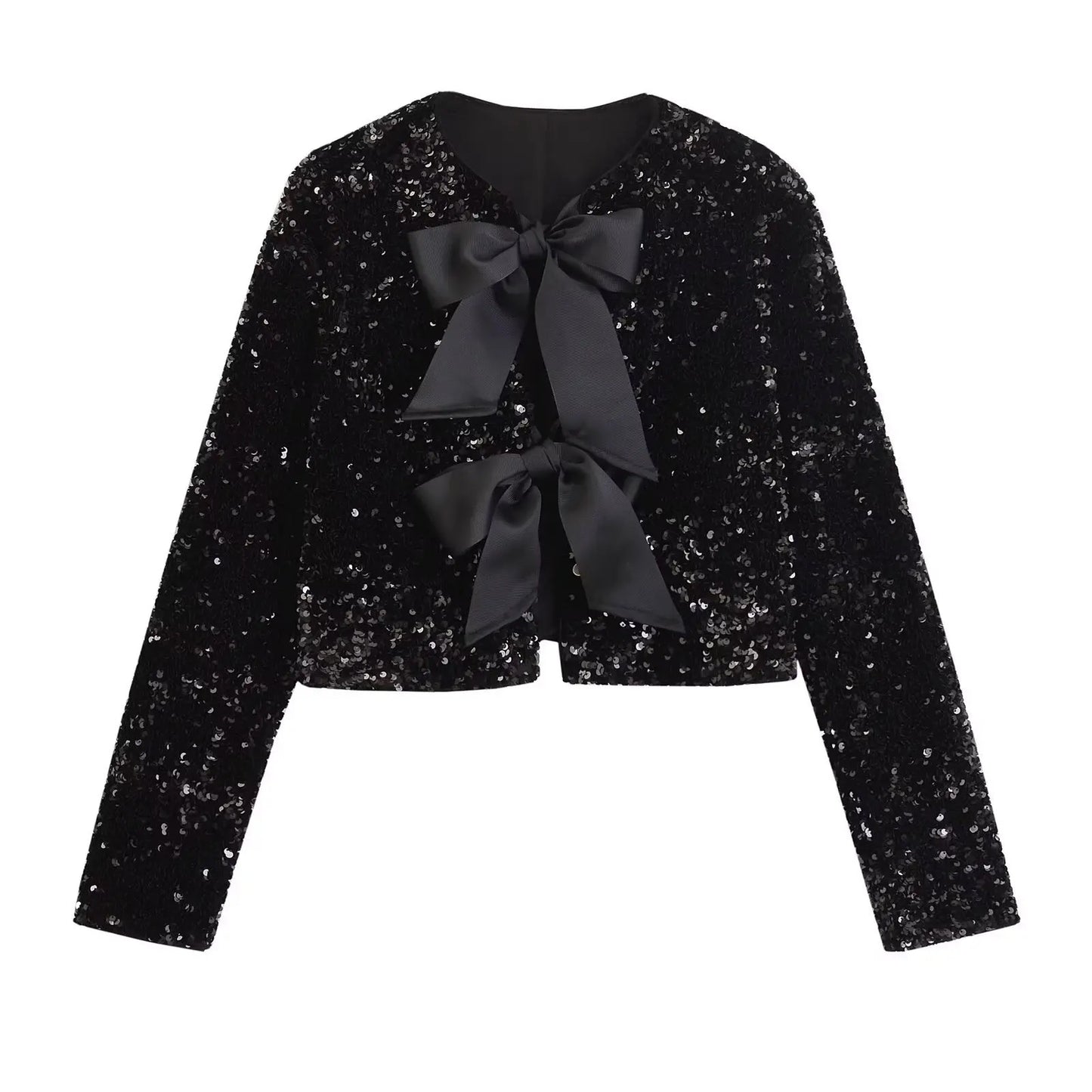 Sequin bow jacket