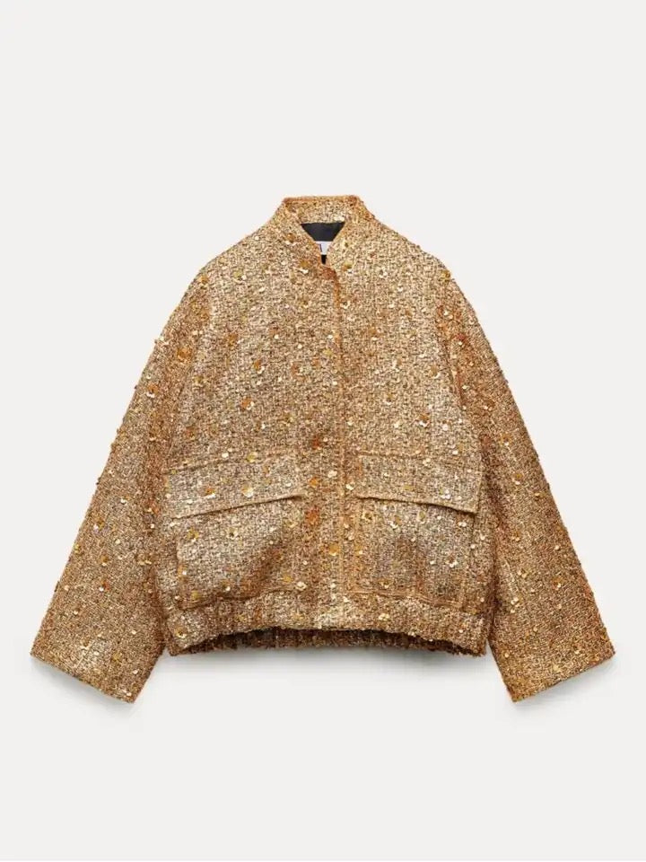 Tweed sequin jacket